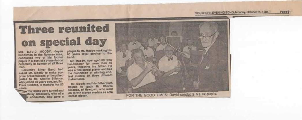 Memorial Trombone Presented to Lockerley Band