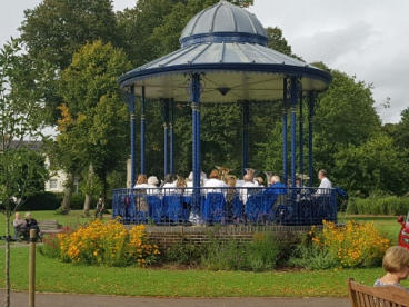 Lockerley Silver Band performing at a community event